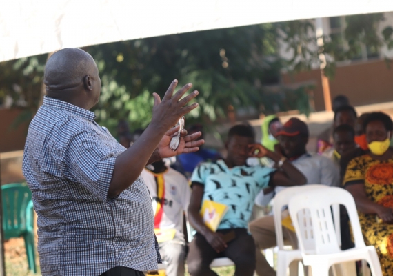 Emmanuel Lumala Dombo in Kayunga
