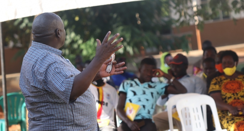 Emmanuel Lumala Dombo in Kayunga