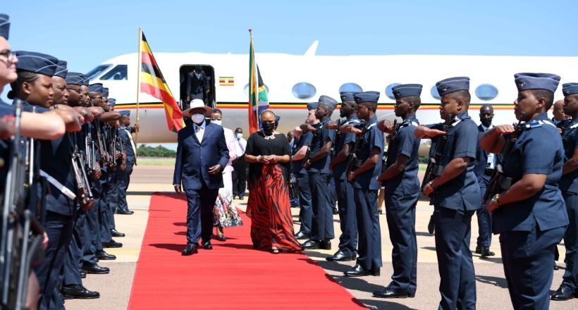 president museveni visit to south africa